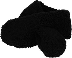 Sarlini - Baby Sjaal winter - Teddy Wol - 6/12 M - Donker Grijs