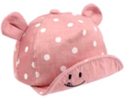 *** Schattig verstelbaar baby petje - Baby pet met oortjes - bescherming Zon - van Heble® ***