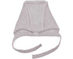 SMALLSTUFF - 100% merinowollen mutsje - Powder - Maat 74/80