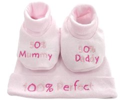 Soft Touch - Baby Geschenkset - Mutsje & Slofjes - Newborn - Maat 50/56