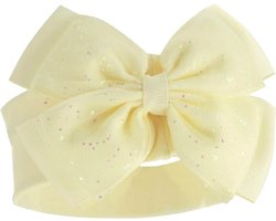 Soft Touch - Haarband met Strik - Geel - 0/6 mnd