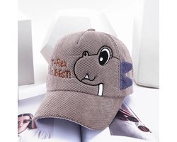 Stoere dino T-Rex pet | grijs | 6 – 24 maanden