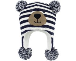 Stunq® Babymuts Meisjes Jongens Peuter Oorklep Muts Warme Gebreide Muts Wintermuts met Pompon