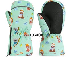 Toddlers Ski Wanten - Antislip Waterdichte Kinderwanten met Rits voor Jongens en Meisjes