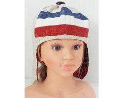 Toetie & Zo Pilotenpet PTT Post, muts, pet, hoed, handgemaakt