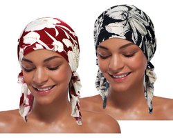 Tulband Beanie Hoofddeksels voor Vrouwen, Chemo Hoeden, 2 Stuks