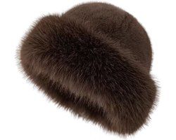 Wintermuts, effen, dikke en warme vissersmuts voor dagelijks gebruik door dames.