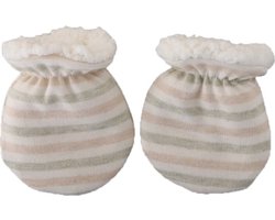 Zachte baby wantjes met voering | vanaf 0 jaar | gestreept