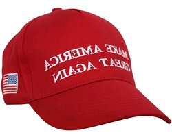 Zeynomax - Rode MAGA Baseball Cap 2024 met VS Vlag Slogan - Verstelbare Snapback