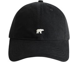 Zomer Baseball Cap met Polar Bear Borduurwerk, UPF 50+, Verstelbaar en Sportief - 56 tot 60 cm