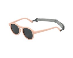 Zonnebril voor Peuters en Baby's met Verstelbare Riem - Flexibel en Buigzaam Frame, Gepolariseerde Zonnebril in Roze