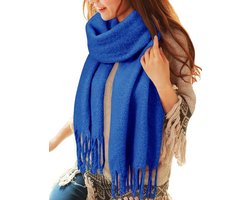 Dikke sjaal voor vrouwen dames winter warme pluizige sjaals deken gebreide pashmina's oversized dikke sjaal