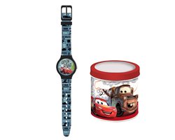 Disney Cars Kinderhorloge – Analoog Horloge met Cars Design – Inclusief Luxe Geschenkblik – Leuk Cadeau voor Jongens en Meisjes