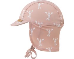 Fresk UV 50+ Zonnehoed baby's – Maat 86/92 – Dubbelzijdig – Beschermende Reishoed – Hoofdbescherming – Lobster Cameo Rose