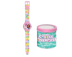 Gabby’s Dollhouse Kinderhorloge – Analoge Horloge met Silicone Band – In Luxe Blikverpakking – Cadeau voor Kids - Gabby`s Poppenhuis