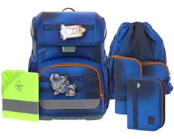 Lässig schooltas regenhoes Light Unique School Set 7-delig Space Blue blauw