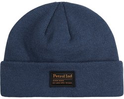 Petrol Industries - Jongens Gebreide Beanie Teton - Blauw - Maat OS