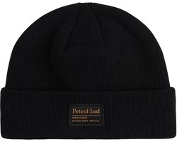 Petrol Industries - Jongens Gebreide Beanie Teton - Zwart - Maat OS