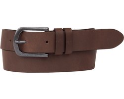 Petrol Industries Riem Jongens - Broekriem - Verstelbaar - Leer - Bruin - 75 cm