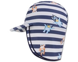 Swim Essentials | Bluey Blauw/Wit UV Zonnepetje - Blauw/Wit / 2-4 jaar