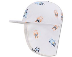 Swim Essentials | Bluey Wit UV Zonnepetje - Wit / 2-4 jaar