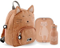Trixie complete Back to School set - Mrs Cat. Rugzak, lunchtrommel en drinkfles