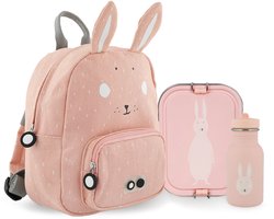 Trixie complete Back to School set - Mrs. Rabbit. Rugzak, lunchtrommel en drinkfles