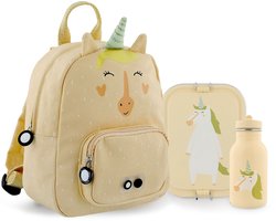 Trixie complete Back to School set - Mrs Unicorn. Rugzak, lunchtrommel en drinkfles