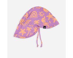 TROPICAL VIBES VIOLET – Zonnehoedje baby met UV50+ bescherming