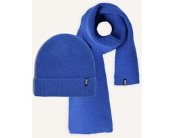 TUMBLE 'N DRY Beanie + Scarf Boys Mutsen Jongens - Blauw - Maat 122/164