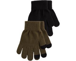 WE Fashion Jongens gebreide handschoenen, 2-pack