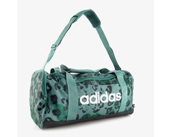 Adidas Linear Graphic Duffel Small sporttas met print groen