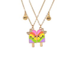 Best Friends Ketting - IJsje | 2-delig | 45 + 5 cm | Bijoux/Messing | Fashion Favorite