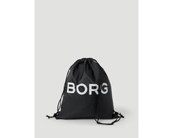 Björn Borg Gymtas Kinderen Rugzak - Tas met Touwtjes - Zwart - 100% Gerecycled Polyester