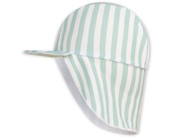 Crosslines | Groen/Wit Gestreept UV Zonnepetje