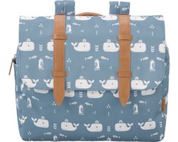 Fresk Boekentas new Whale blue fog