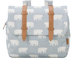 Fresk Boekentas voor Kinderen 4-6 jaar - 8.3 L - Rugzak Kind - Schooltas - Verstelbare Schouderriemen en Kliksluiting - Rugtas - Grijs - Polar Bear