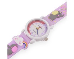 Kinderhorloge - 3D Olifant | Siliconen | Ø 24 mm | Fashion Favorite