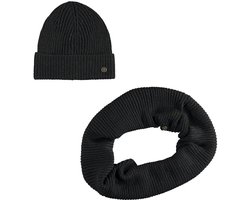 Like Flo winter colsjaal + muts meisjes - grijs - Noah - glitter