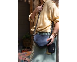 LITTLE LEGENDS X MŌSZ CROSSBODY HART VINTAGE BLACK Kinder Rugzak / Schooltas kinderen Meisje rugtas school met print - Zwart - One Size - (8785294869336)