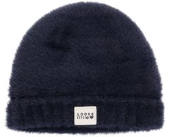 LOOXS Little winter muts meisjes - navy blauw - gebreid/bond