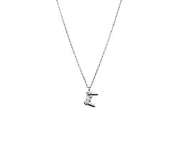 Lucardi - Kinder Stalen ketting me hanger gameboy - Ketting - Staal - Zilverkleurig - 45 cm