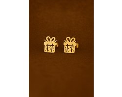 Lundholm Kleine Oorknopjes Dames Goudkleurig Cadeautje Meisje – Premium Stainless Steel Goud Verguld – Gold Plated – Elegante Cadeau Oorbellen Kerst Meisjes oorbellen – Luxe Geschenkverpakking