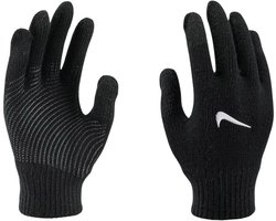 Nike Swoosh TECH AND GRIP Knitted Gloves - Zwart/Wit - Maat S/M Junioren