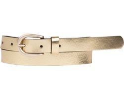 Petrol Industries Riem Meisjes - Broekriem - Verstelbaar - Leer - Goud - 75 cm
