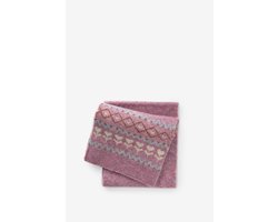 Sissy-Boy - Paarse jacquard sjaal met print