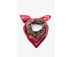 Sissy-Boy - Rode sjaal met leopard print