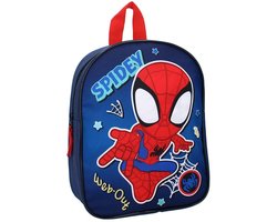 Spidey Rugzak - Stoere Kinder Rugzak - Marvel Spidey - Perfect voor School, opvang, logeren, reizen - Ruim Hoofdvak - Verstelbare Schouderbanden - Lichtgewicht, Stevig en Comfortabel - Voor Echte Spidey Fans -