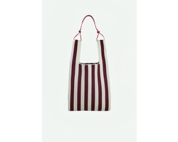 Sticky SIS - market bag | knitted stripes | mist + fig