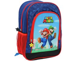 Super Mario Bros Rugzak - Rugtas - School Tas - 37*24*10 cm - 4-8 Jaar - 2 vakken